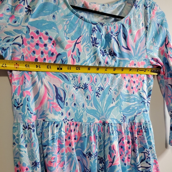 Lilly Pulitzer Blue and Pink Dress Size Women's Small - Picture 2 of 11